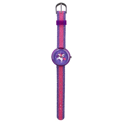 Klocka till barn Pret Kids Time Unicorn Purple