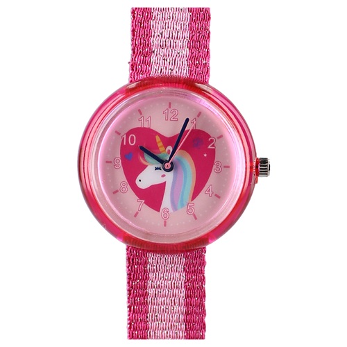 Klocka till barn Pret Kids Time Unicorn Pink