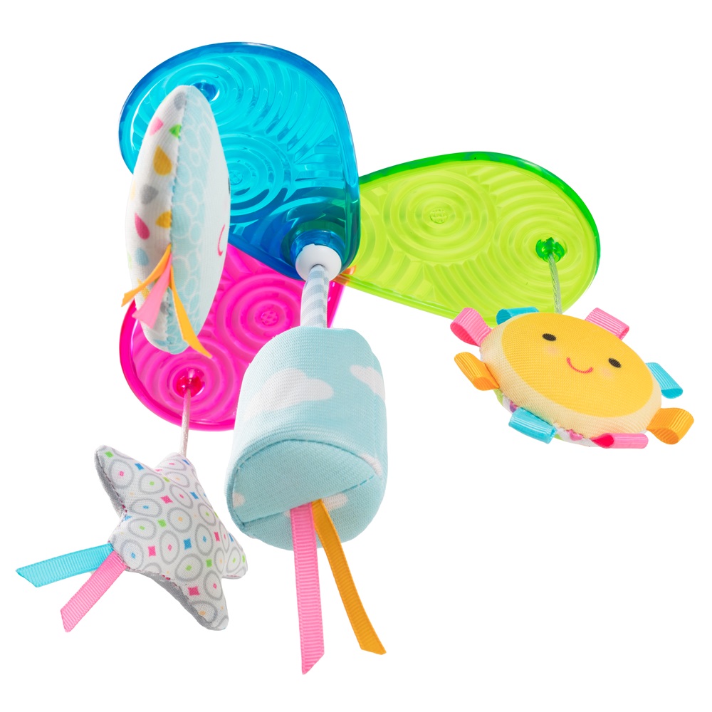 Barnvagnsleksak Benbat Baby Mobil Grab and Go Rainbow