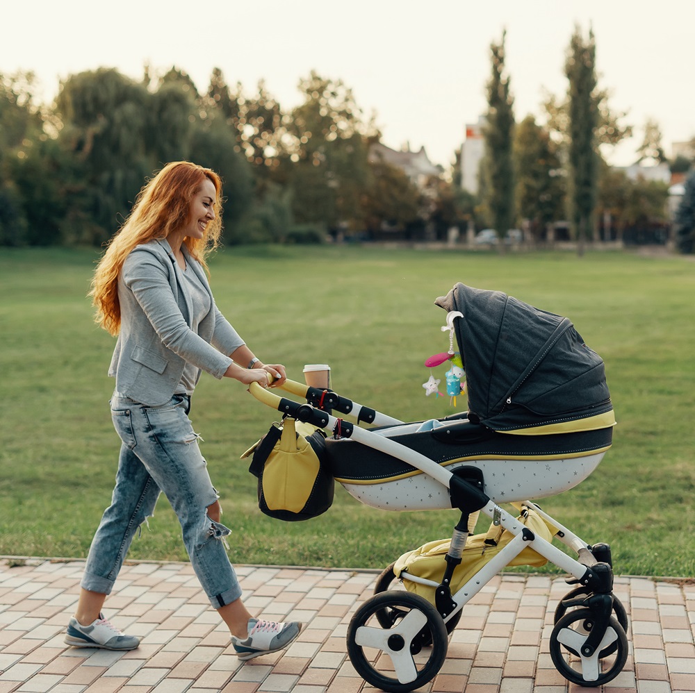 Barnvagnsleksak Benbat Baby Mobil Grab and Go Rainbow