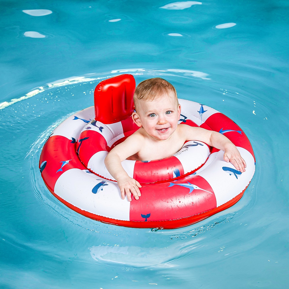 Dageraad Gevoelig voor Buitenboordmotor Badring baby - Swim Essentials Baby Float Whales | Barnresebutiken.se