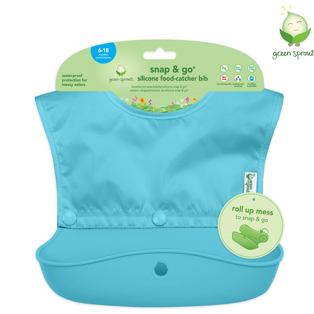 Haklapp - Green Sprouts Snap & Go Aqua