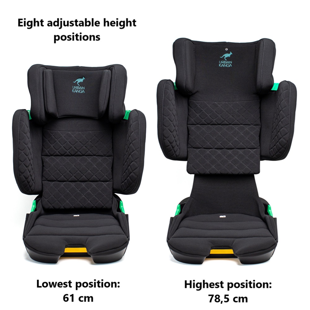 Hopfällbar bilbarnstol - Wallaroo 2.0 Car Seat Black Quilt