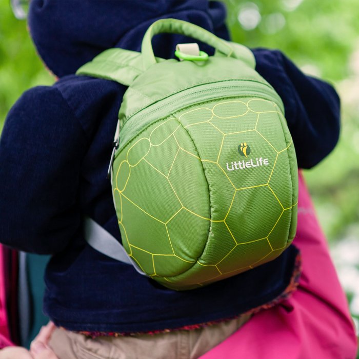 Barnryggsäck LittleLife Toddler Turtle grön