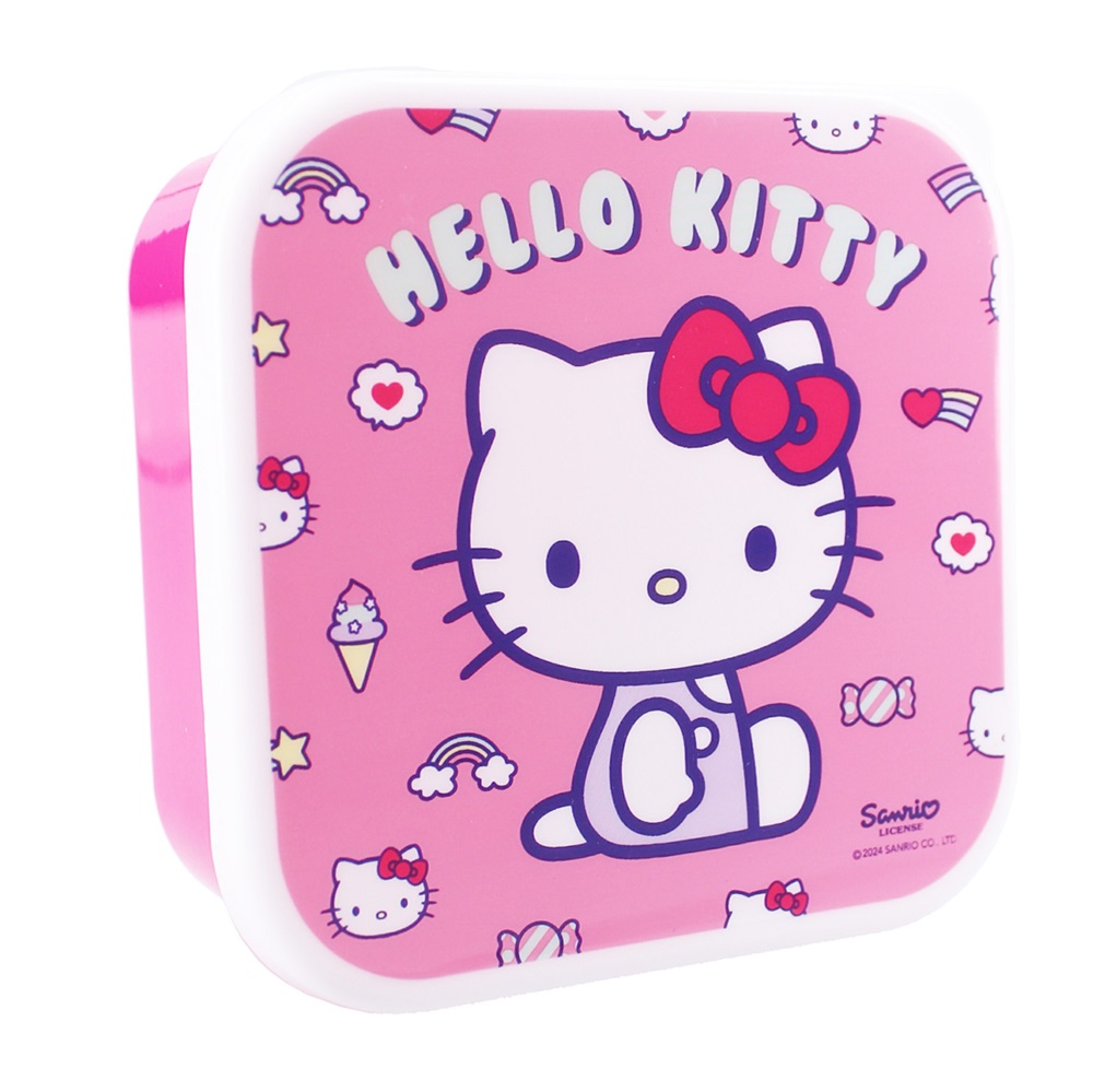 Set med små matlådor för barn Hello Kitty Fresh Bites