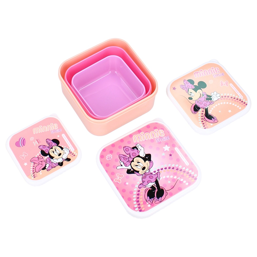 Set med små matlådor för barn Minnie Mouse Fresh Bites