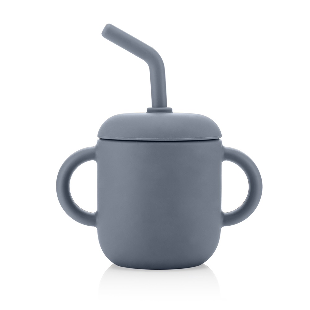 Mugg och snackburk 2-in-1 - Reer Snackcup Grey