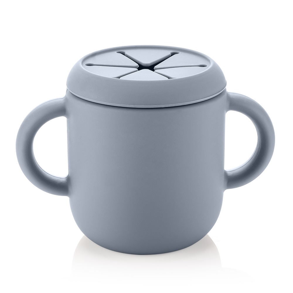 Mugg- och snacksburk till barn Reer 2-in-1 Blue