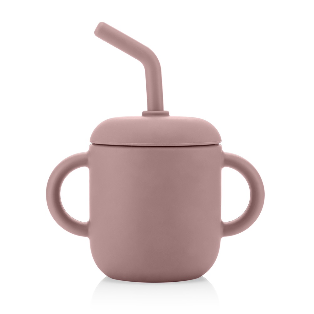 Mugg- och snacksburk till barn Reer 2-in-1 Pink