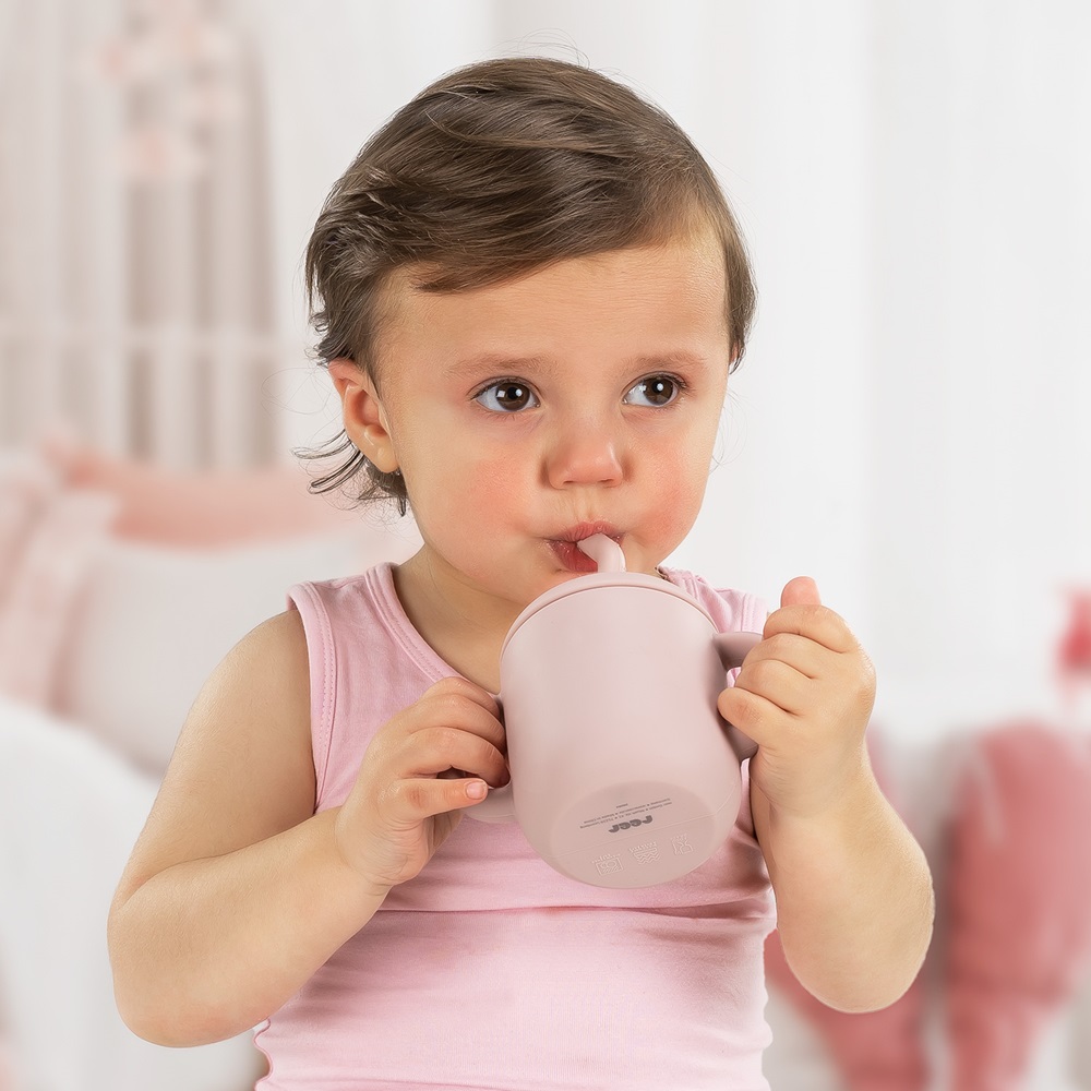 Mugg och snackburk 2-in-1 - Reer Snackcup Pink