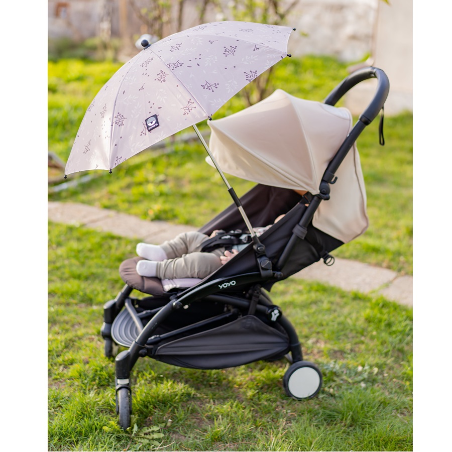 Parasoll till barnvagn Dooky Stroller Parasol Umbrella Beige Leaves