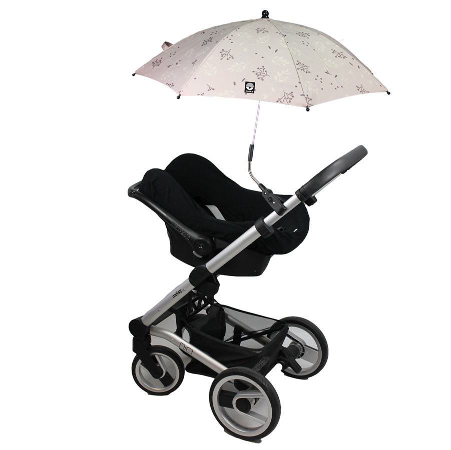 Parasoll till barnvagn Dooky Stroller Parasol Umbrella Beige Leaves