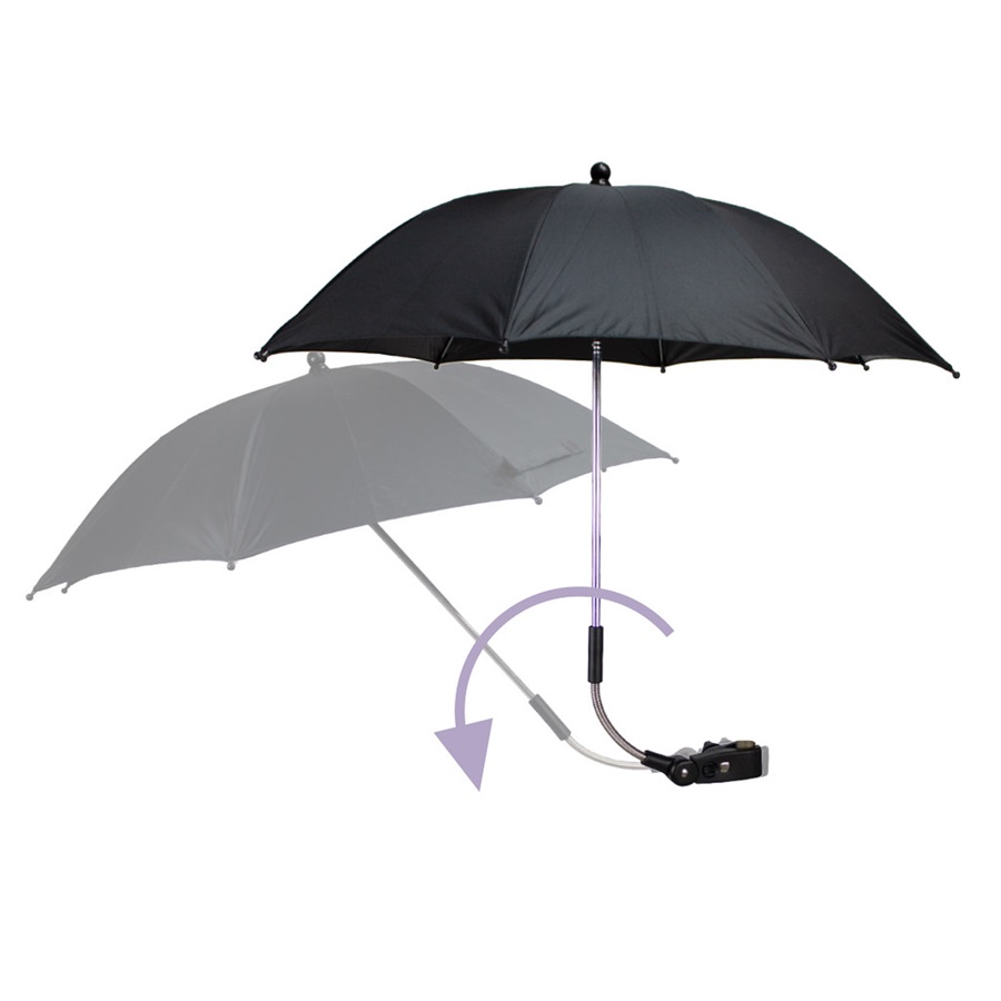 Parasoll till barnvagn Dooky Stroller Parasol Umbrella Black