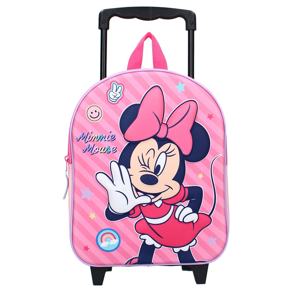 Resväska för barn Minnie Mouse Fashion Besties Trolley Backpack