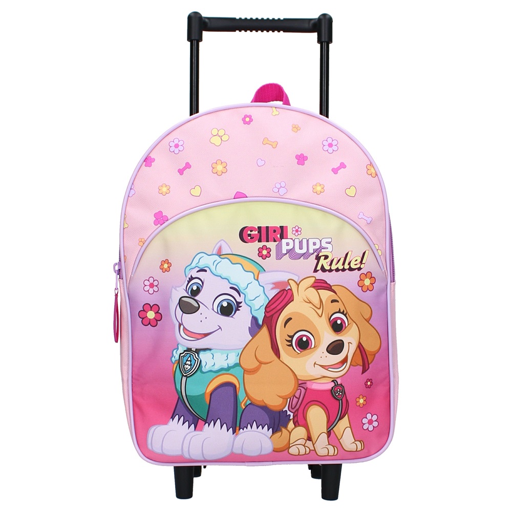 Resväska för barn Paw Patrol Girl Pups Rule Trolley Backpack