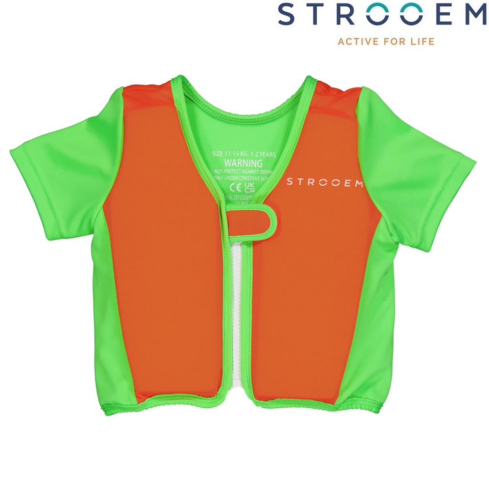 Simväst för barn - Strooem Lime & Orange