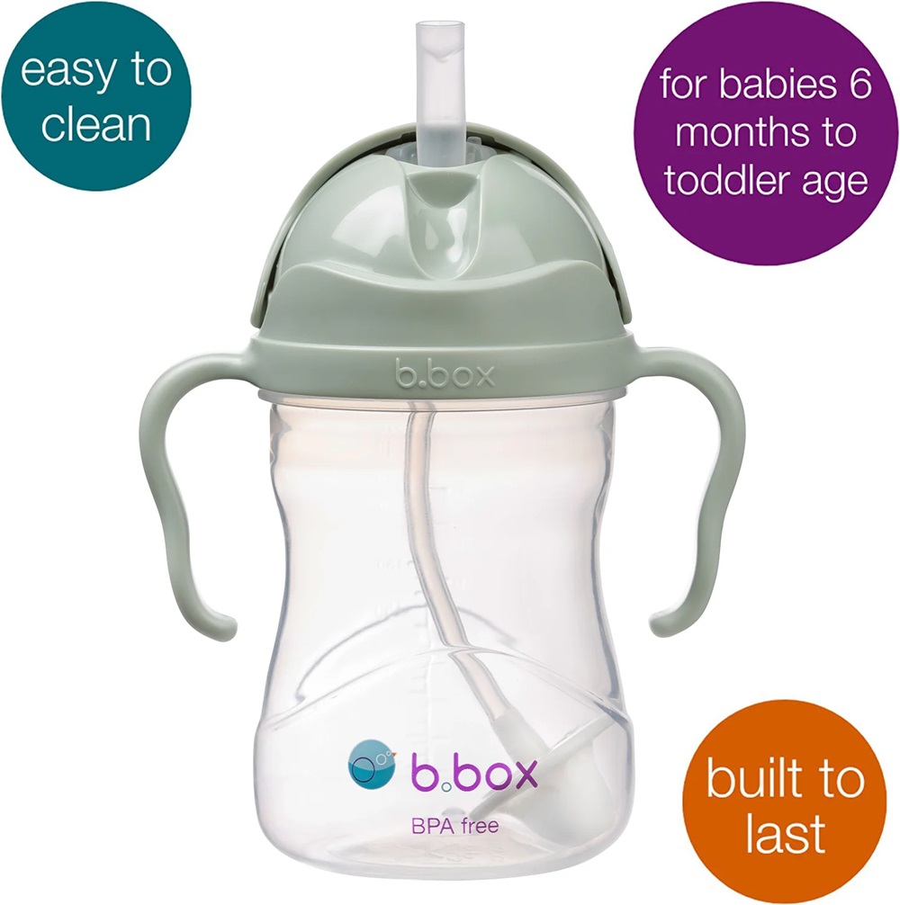 Sugrörsmugg - B.box Sippy Cup Sage