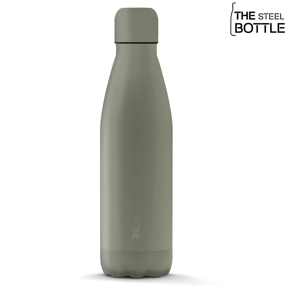 Termosflaska och vattenflaska till barn The Steel Bottle Steel Grey